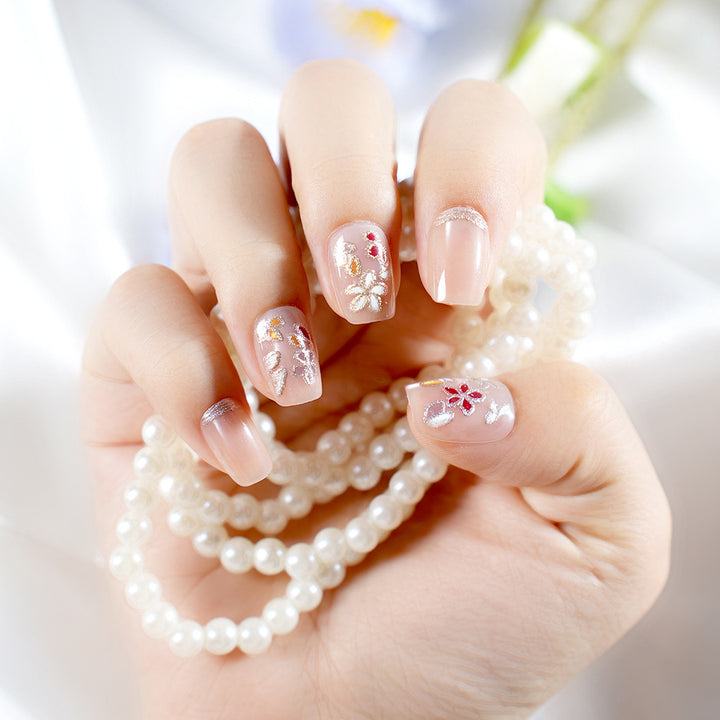Artistic Floral Press-On Nails Stornfield