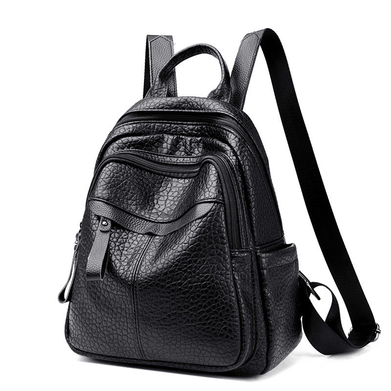 Multi-Compartment Textured Backpack Stornfield