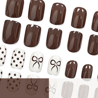 Elegant Bow-Themed Nail Art Set Stornfield