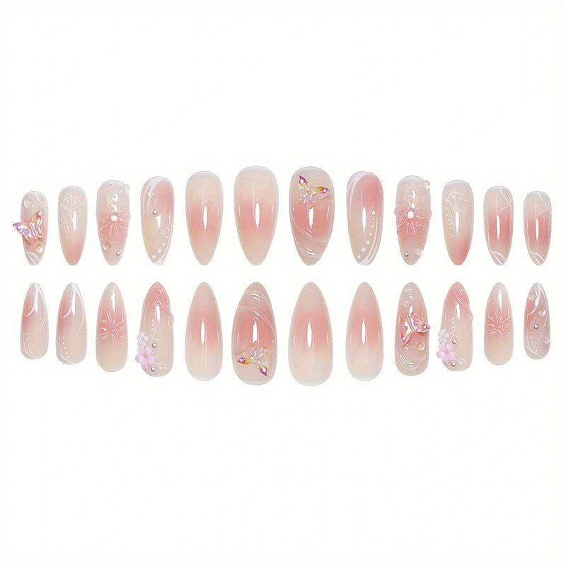 Artistic Floral Inspired Press-On Nails Stornfield