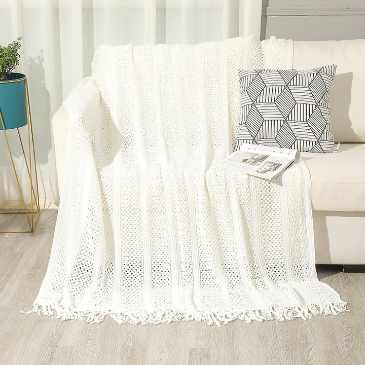 Ladies Large Knitted Blanket Stornfield