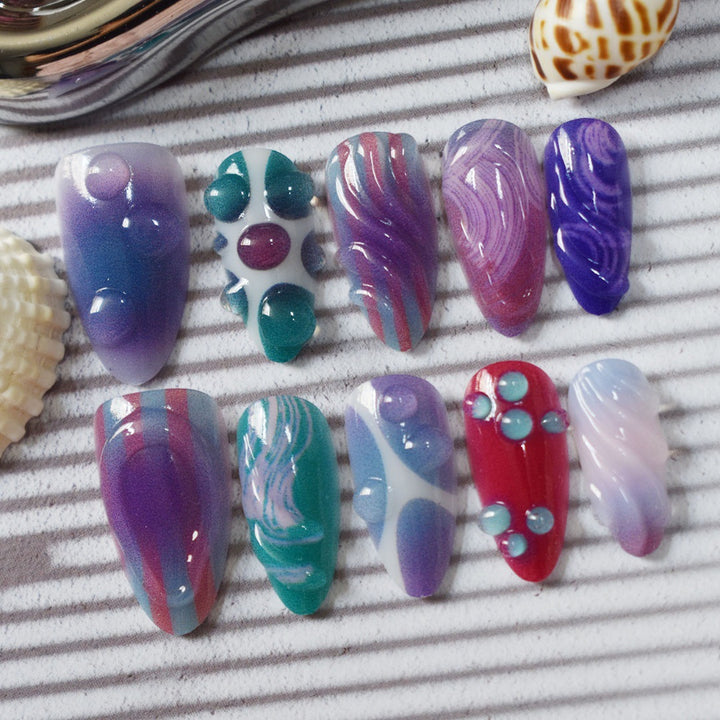 Artistic 3D Nail Design Stornfield