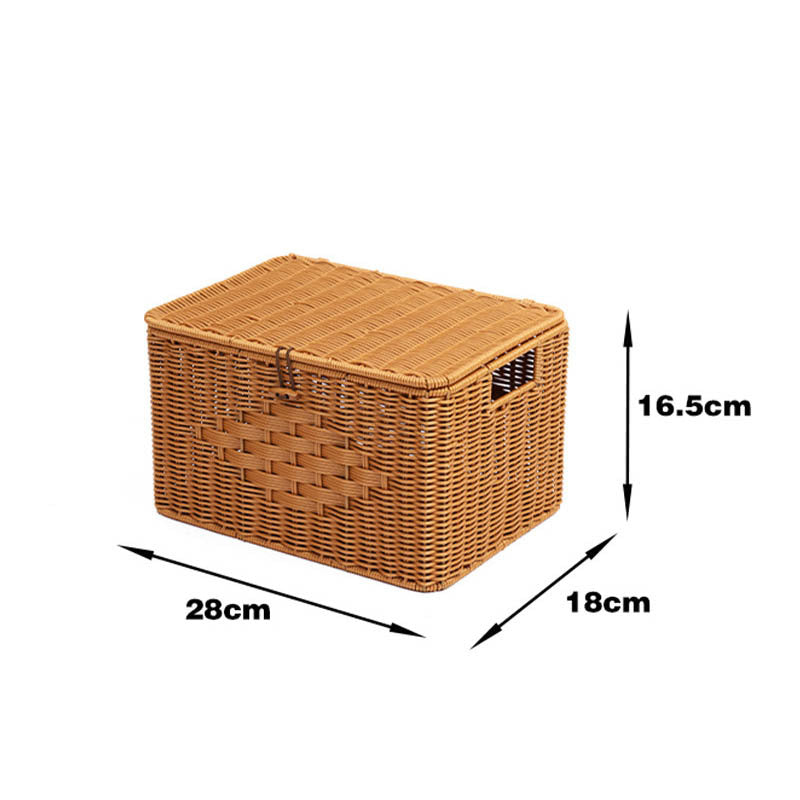 Rustic Woven Storage Chest Stornfield