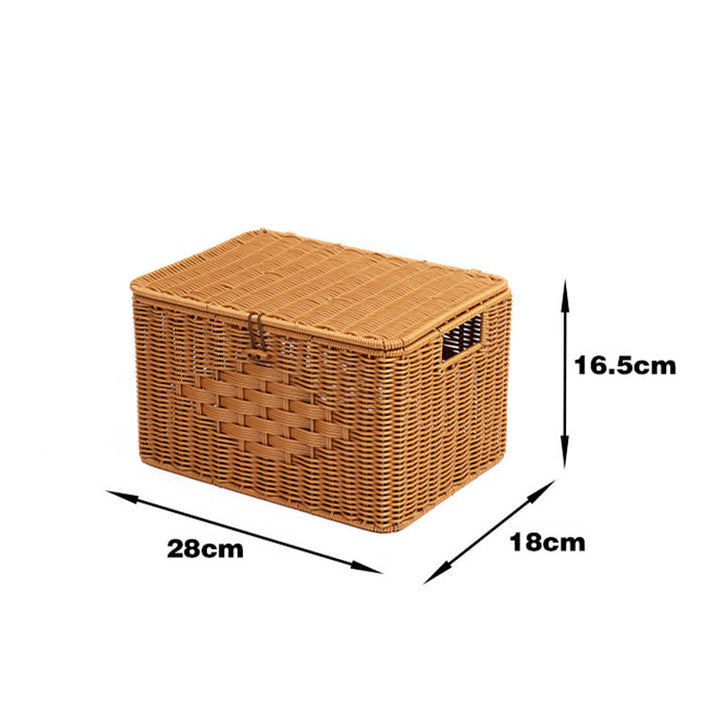 Rustic Woven Storage Chest Stornfield