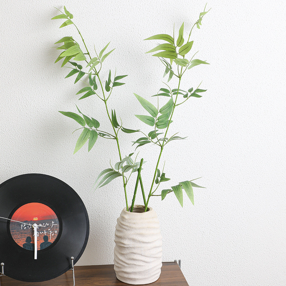 Natural artificial branch with intricately detailed leaves