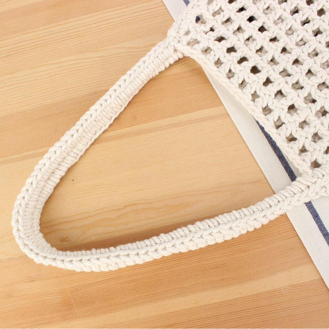 Handbag in Modern Macramé Weave Stornfield