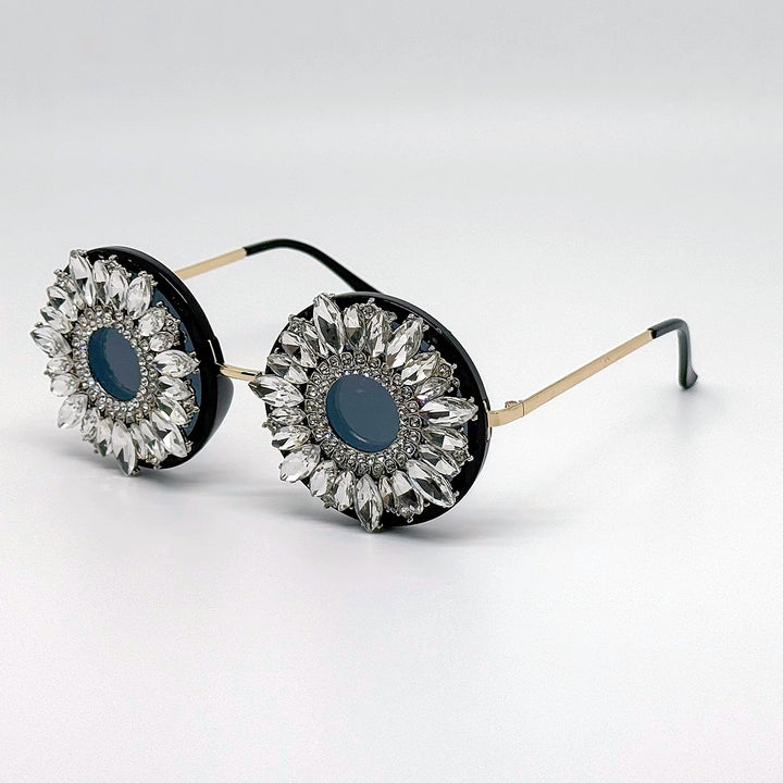 Ladies Glamorous Sunglasses with Floral Crystal Frame Stornfield