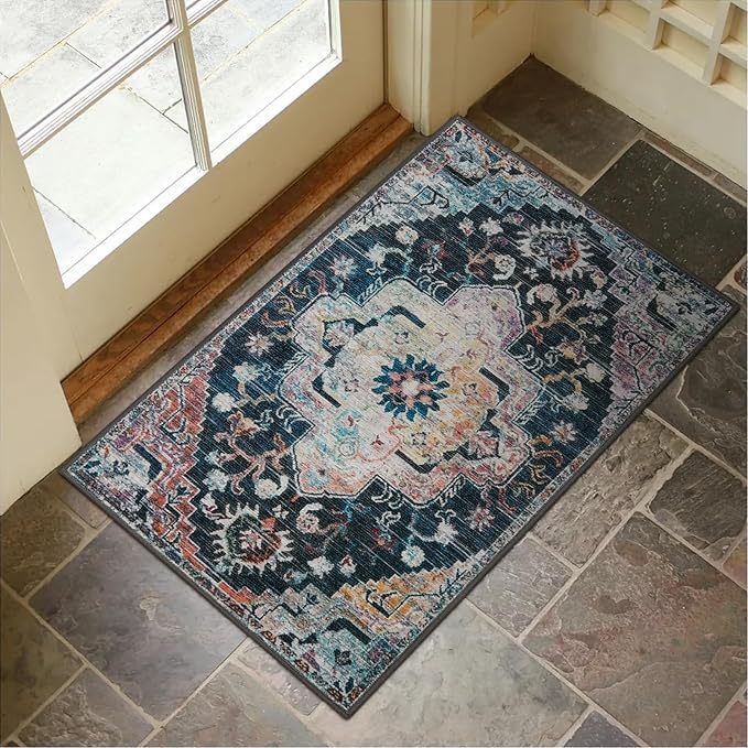 Decorative Persian-Inspired Area Rug