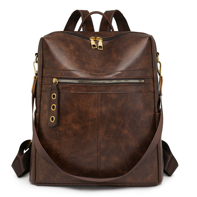 Premium Leather Multi-Functional Backpack Stornfield