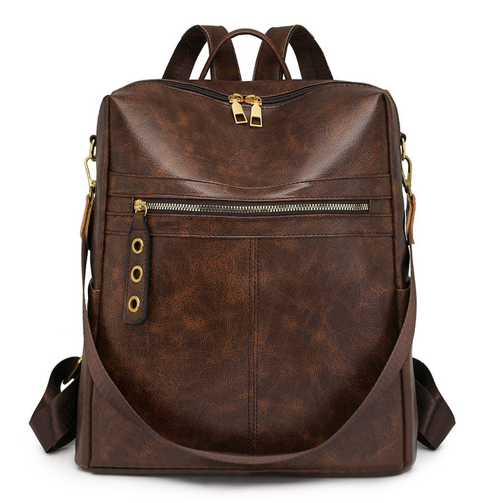 Premium Leather Multi-Functional Backpack Stornfield