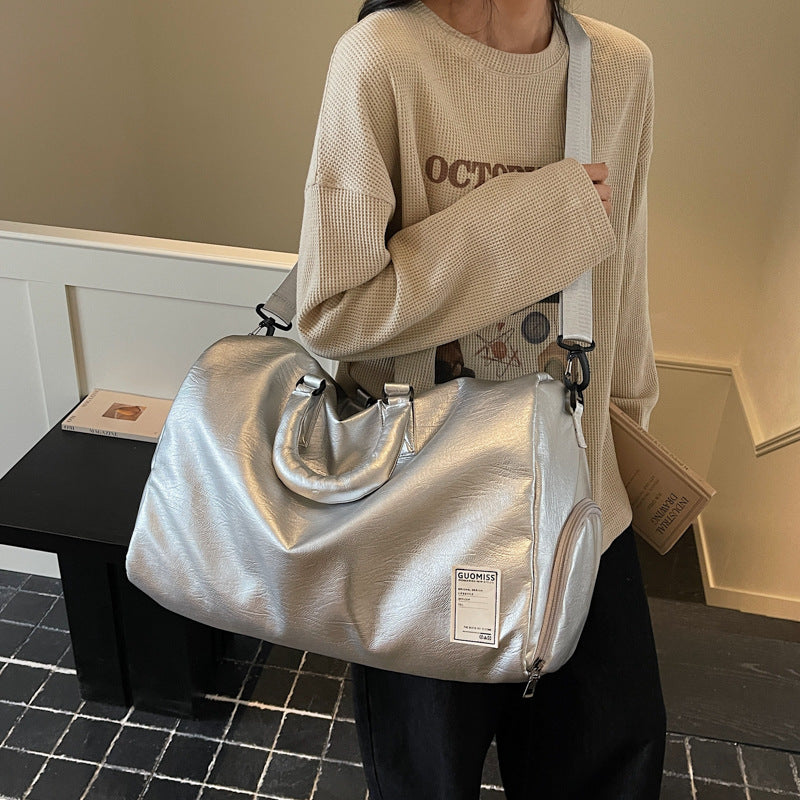 Stylish Leather Travel Duffel Bag Stornfield