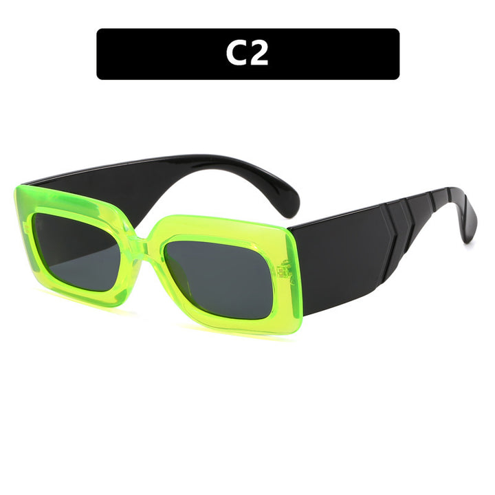 Women oversized sunglasses in fashionable snake leather look Stornfield