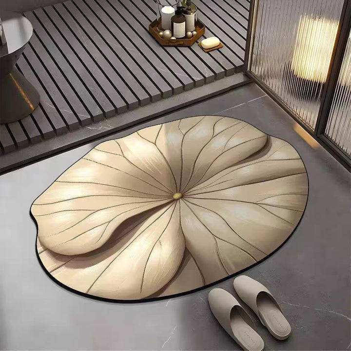 Luxurious Floral Pattern Bath Mat
