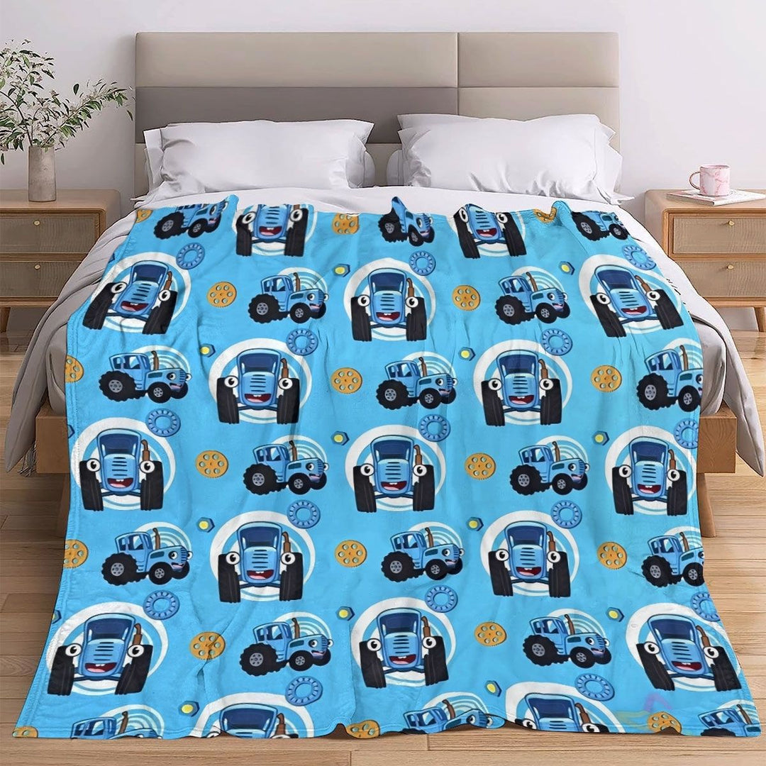 Cartoon-Themed Fleece Blanket