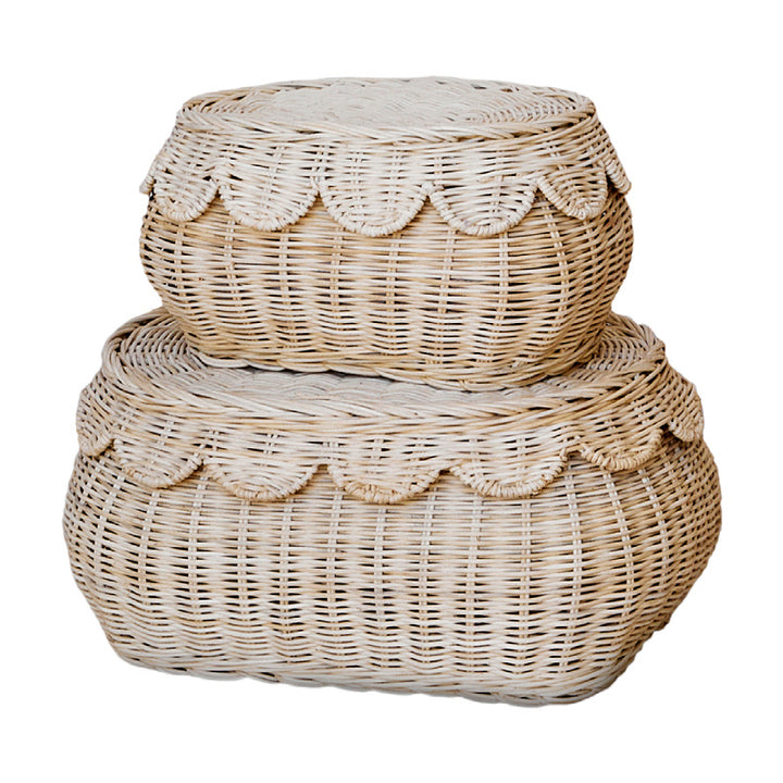 Wall basket in elegant shell design Stornfield