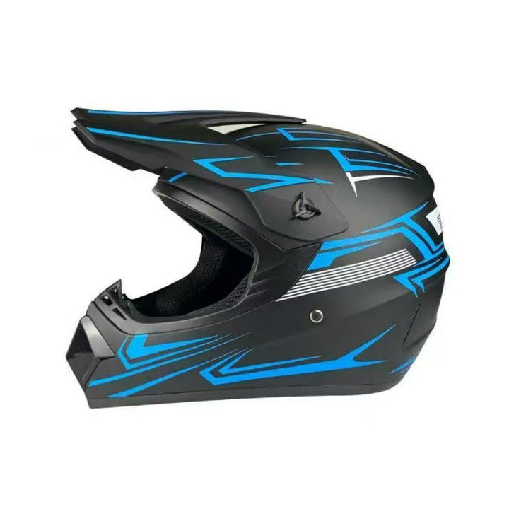 full-face motocross helmet with extended visor and reinforced chin guard Stornfield