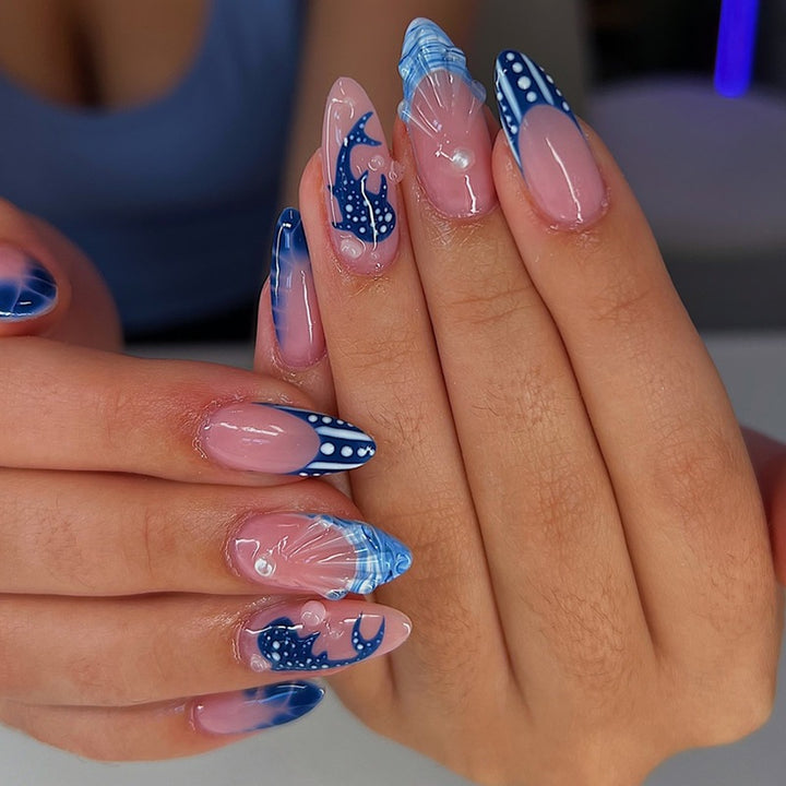 Acrylic nail set with elegant designs and glamorous accents Stornfield