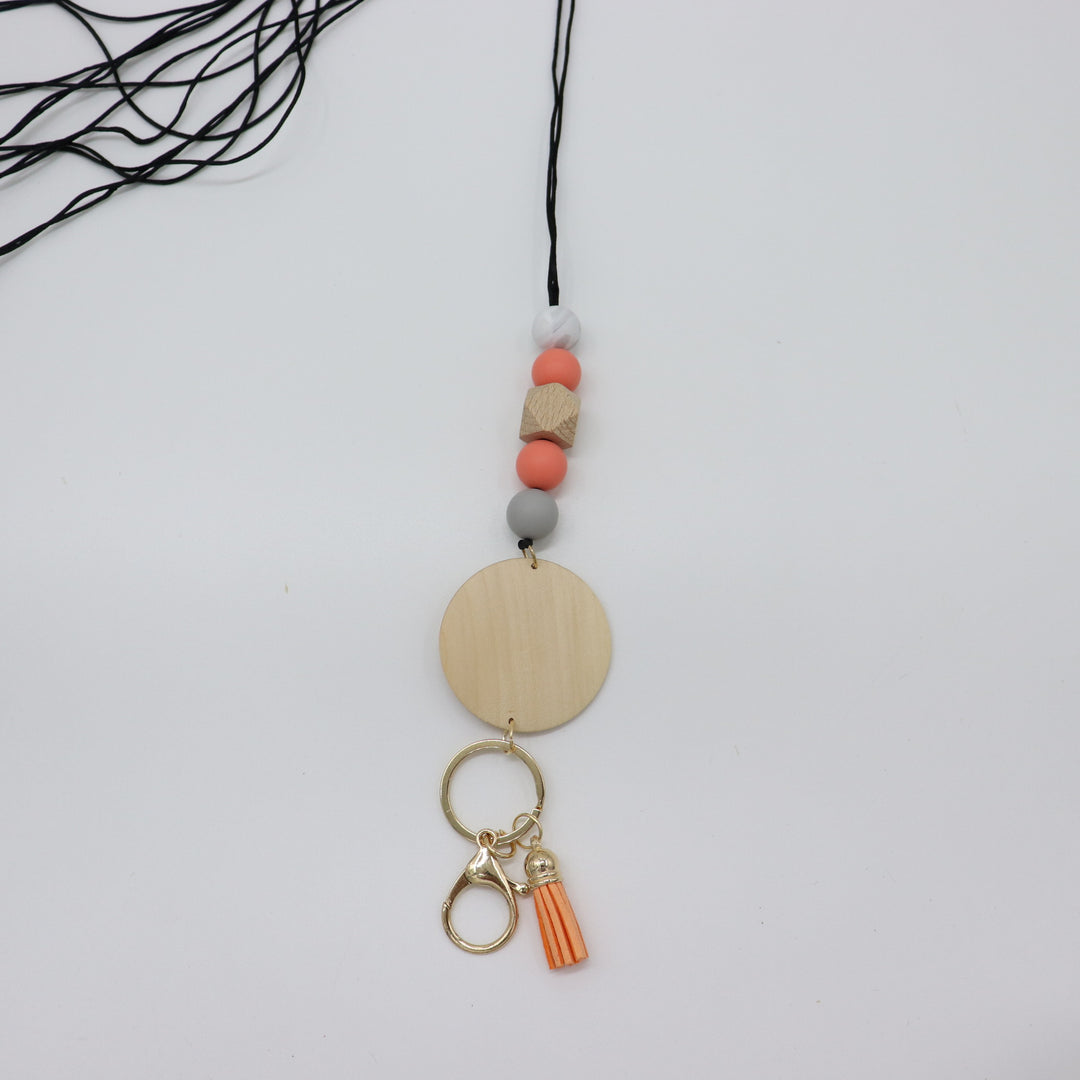 Beaded Keychain Lanyard with Decorative Tassel Stornfield