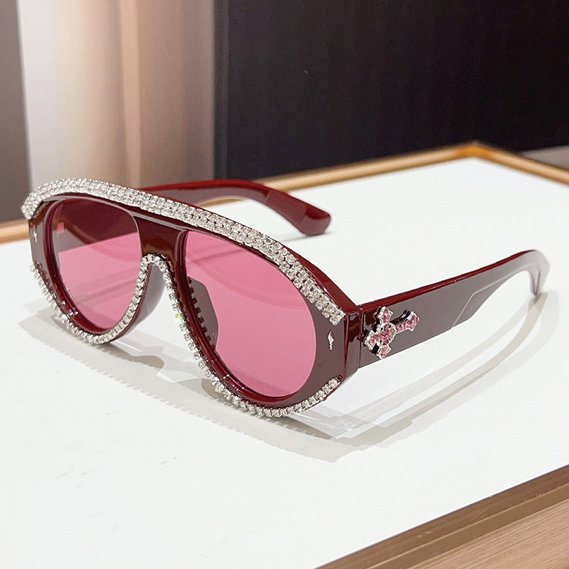 Luxury Oversized Rhinestone Sunglasses Stornfield