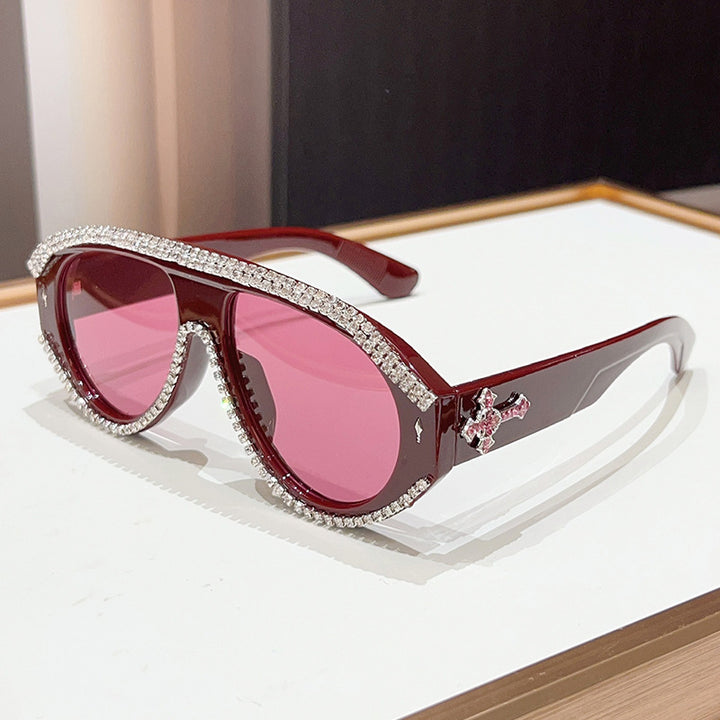 Luxury Oversized Rhinestone Sunglasses Stornfield