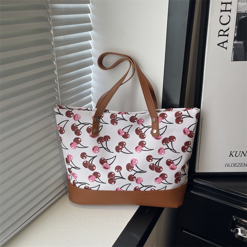 Playful Printed Canvas Tote Bag Stornfield