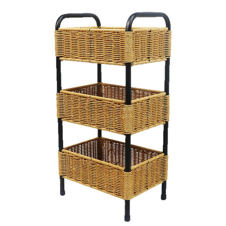 Multi-Tier Woven Bathroom Organizer Basket Stornfield