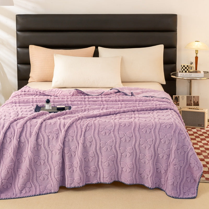 Ladies Cozy and Soft Blanket with Floral Pattern Stornfield