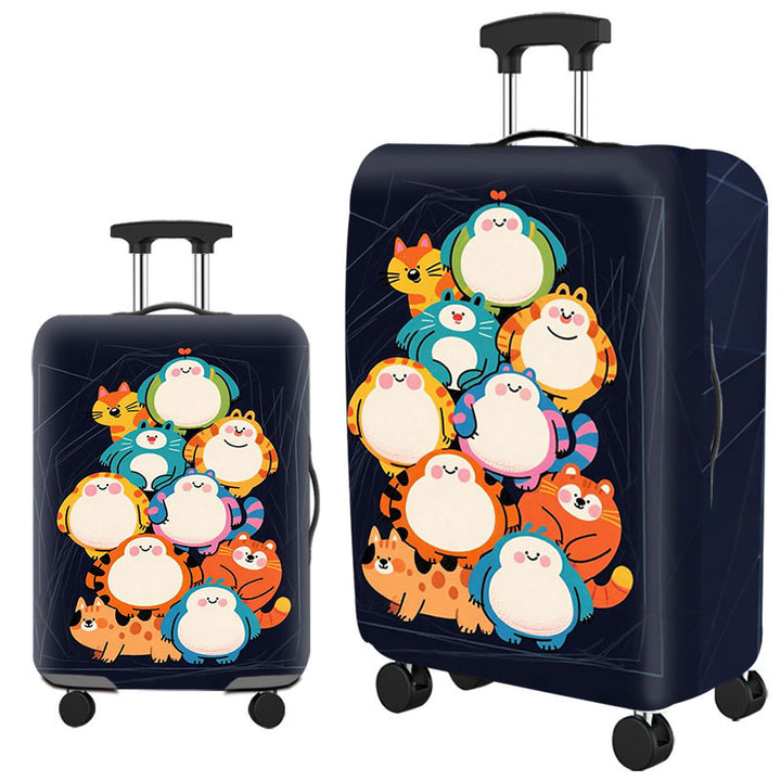 Tropical Leaf Print Hard Shell Luggage Stornfield