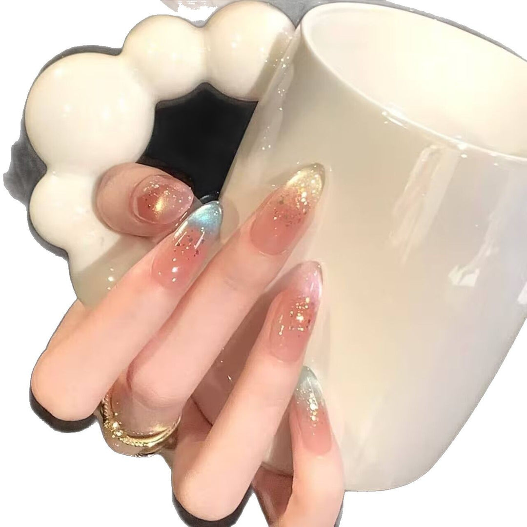 Glittery Ombre Nail Extensions Stornfield