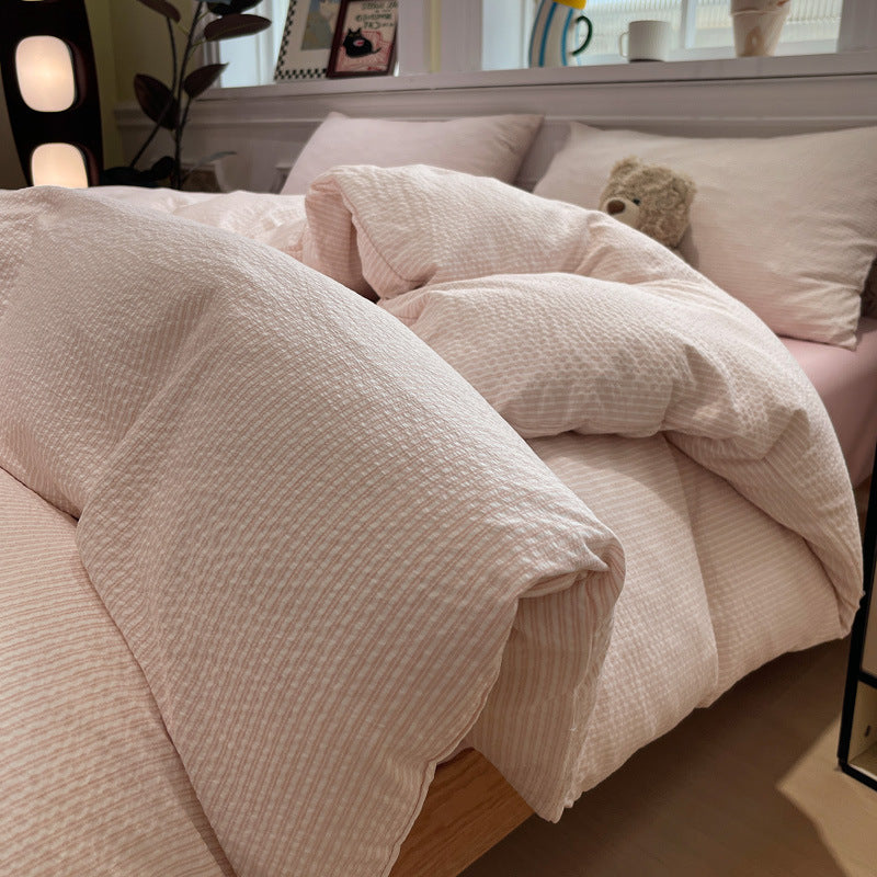 Textured Premium Duvet Cover Set