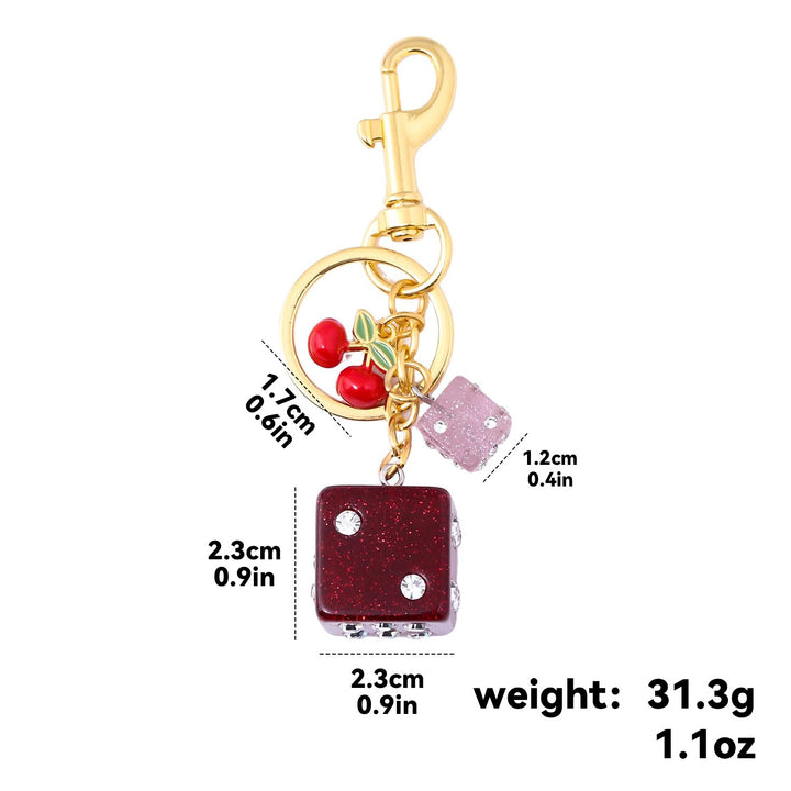 Keychain with Colorful Dice Stornfield
