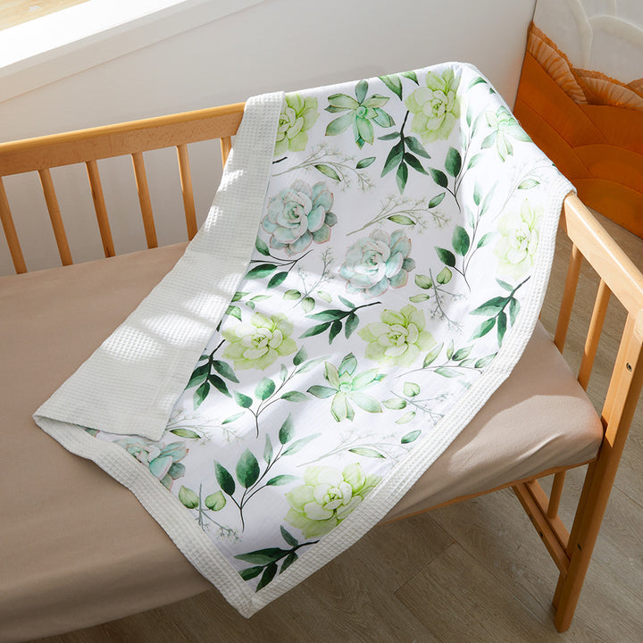 Floral Patterned Baby Blanket Stornfield