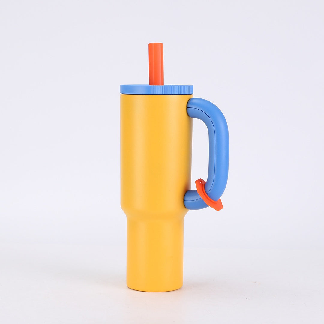 Ladies stylish insulated cup with straw Stornfield
