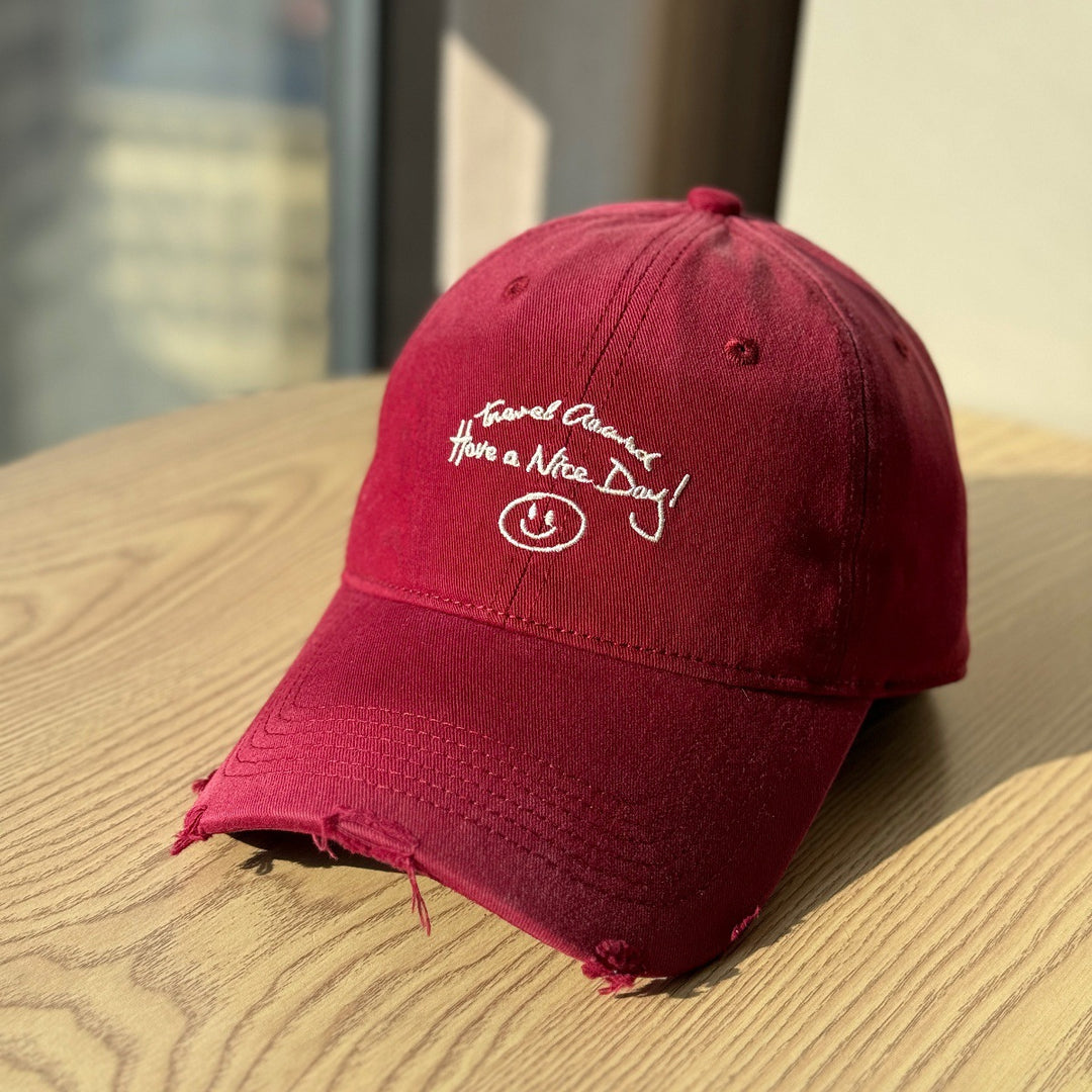Women's Distressed Cotton Baseball Cap Stornfield 1784270914