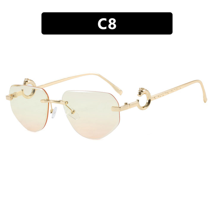 Women's trendy chic sunglasses in modern design with delicate metal frame Stornfield