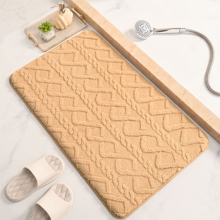 Luxurious Geometric Pattern Bath Mat