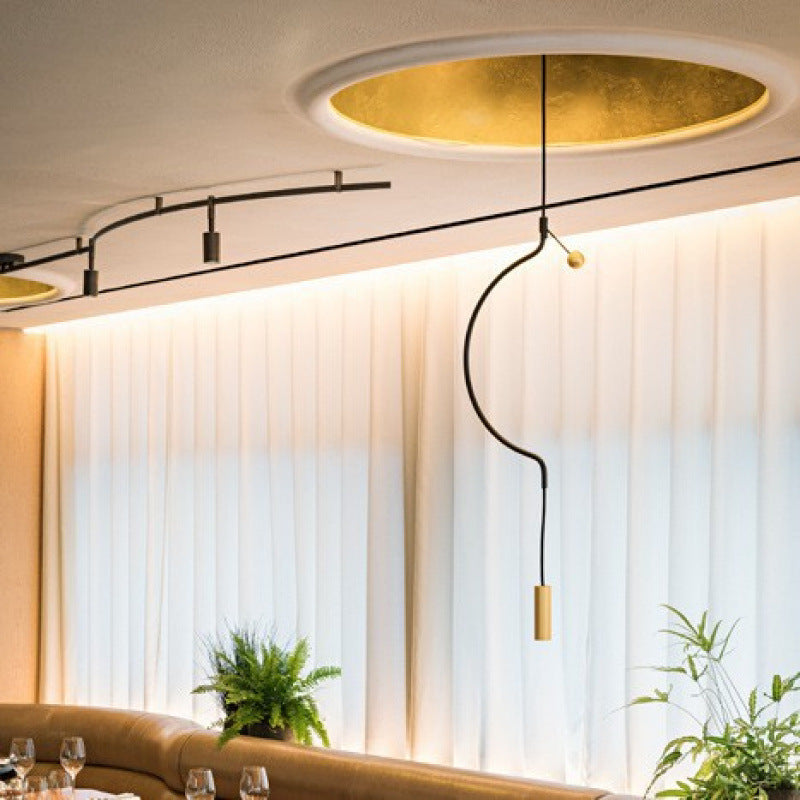 Contemporary Curved Pendant Light