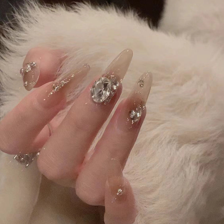 Artistic Gemstone Nail Design Stornfield