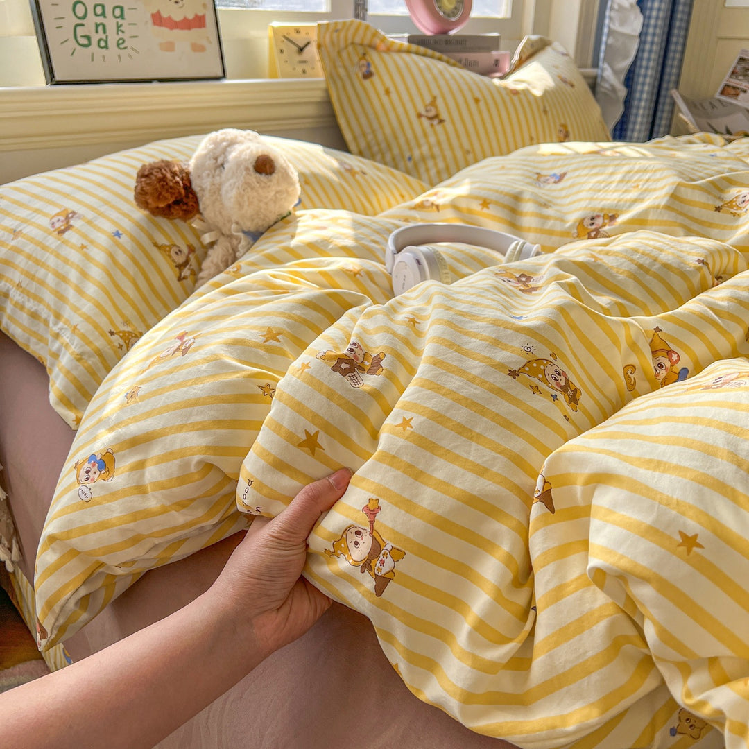Soft Cotton Floral Pattern Bedding Set