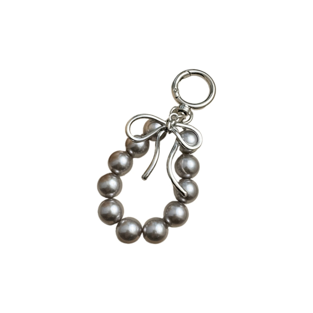 Charming Bow and Bead Keychain Stornfield
