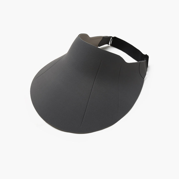 Oversized Curved-Brim Sun Visor with Adjustable Elastic Back Strap Stornfield