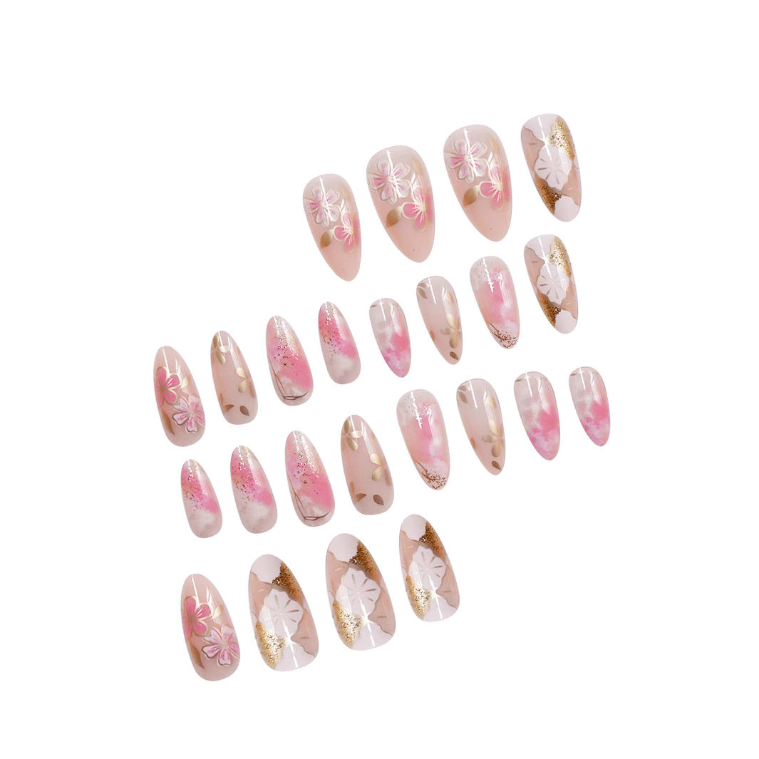 Floral Elegant Press-On Nail Art Set Stornfield
