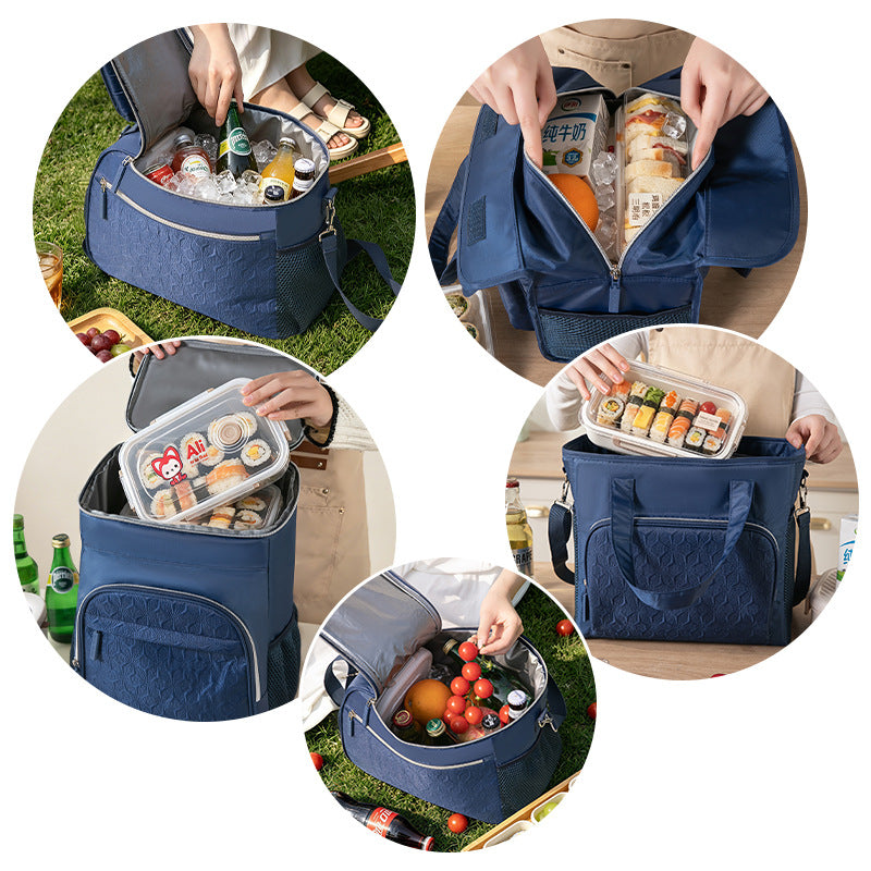 Cooling and transport bag with versatile interior layout Stornfield