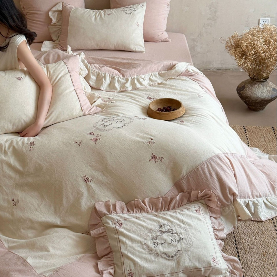 Linen bedding set