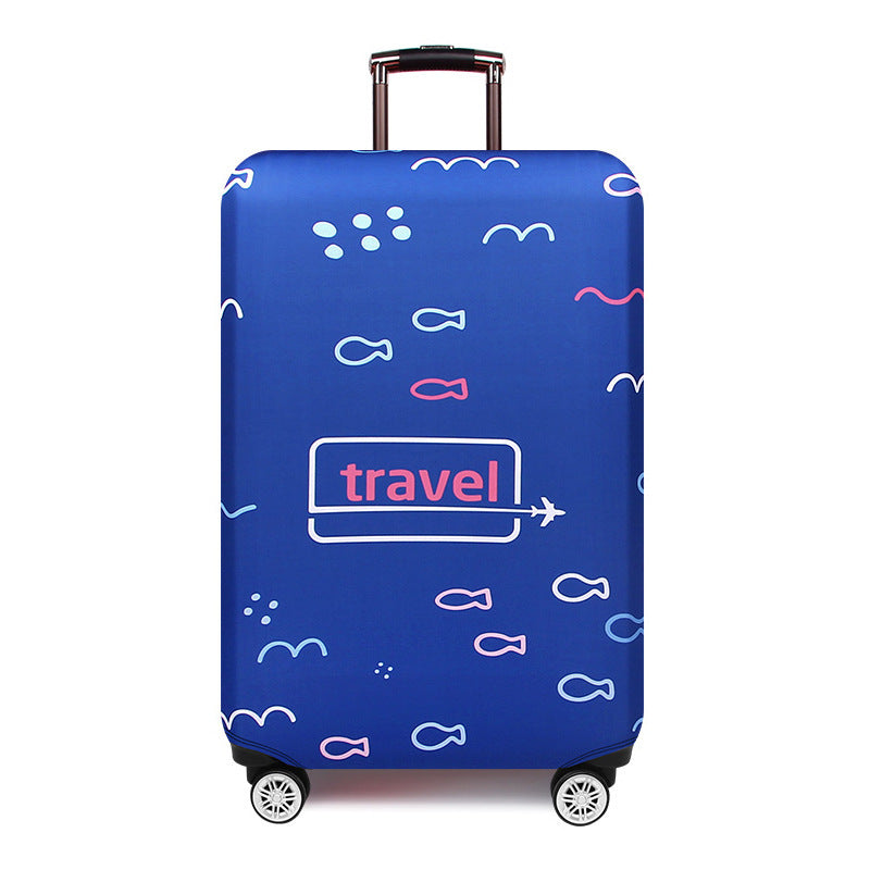 Women's Hard Shell Travel Suitcase with Creative Fish Design Stornfield