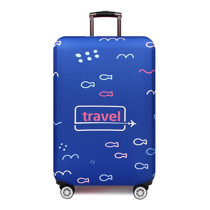 Women's Hard Shell Travel Suitcase with Creative Fish Design Stornfield