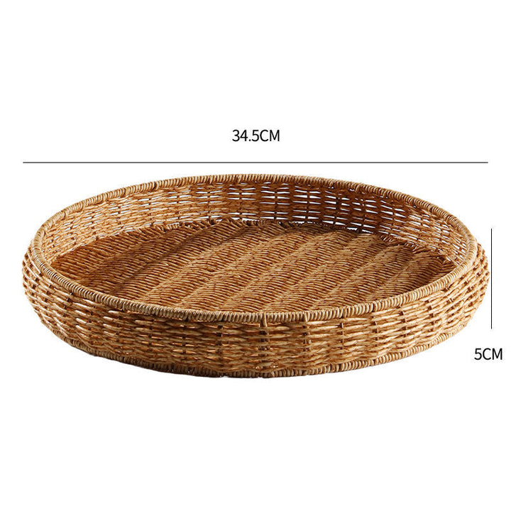 Handwoven Decorative Serving Tray Stornfield 1783754312