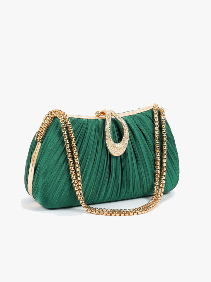 Luxurious Pleated Evening Clutch