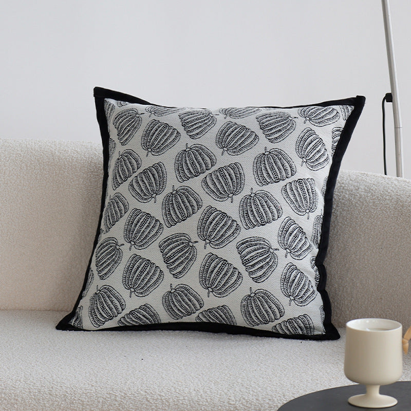 Decorative pillow with tree motif