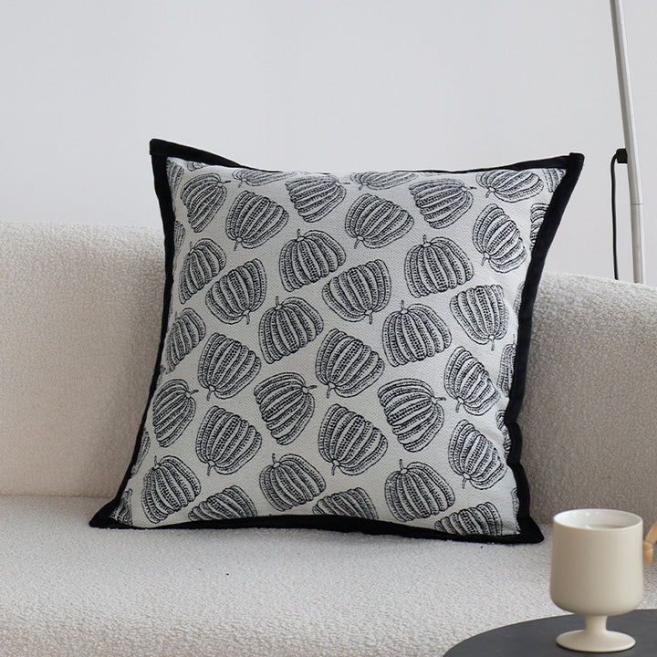 Decorative pillow with tree motif